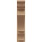 Ekena Millwork 8-in W x 30-in D x 34-in H Balboa Trad Rough Cedar Woodgrain TimberThane Outlooker, Primed Tan OUTUR080X30X34BOA04RCPR - alternate 4